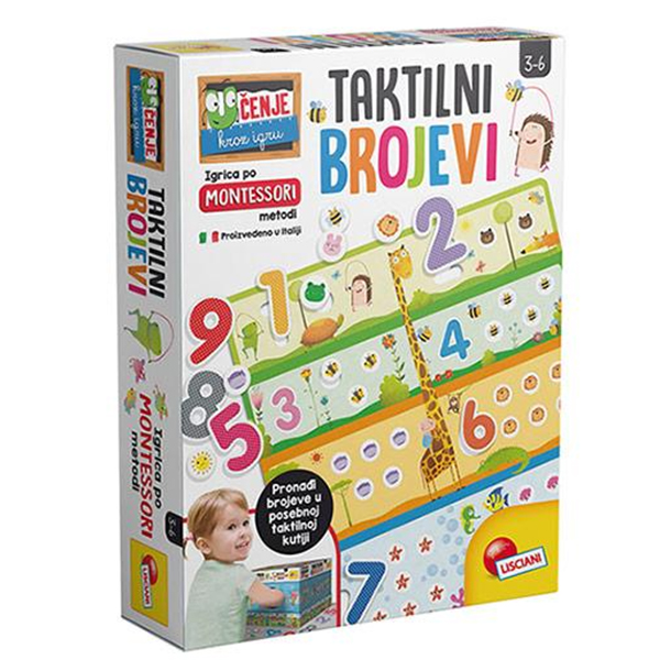 Društvena igra Lisciani Montesori Taktilni brojevi Društvena igra Lisciani Montesori Taktilni brojevi