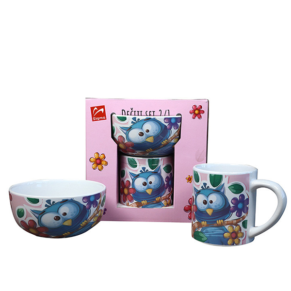 Dječiji set Sigma SH-614 2/1 (Sova) Porcelan