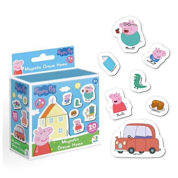 Magnetni set DoDo - Pepa Prase Magnetna kućica iz snova Magnetni set DoDo - Pepa Prase Magnetna kućica iz snova