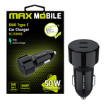 Auto adapter Maxmobile PD QC 3.0 DUO TYPE C SC-233003 50W Auto adapter Maxmobile PD QC 3.0 DUO TYPE C SC-233003 50W