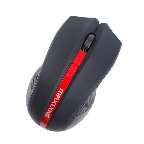 Miš MaxLine LW4 bežični crno-crveni Miš MaxLine LW4 bežični crno-crveni