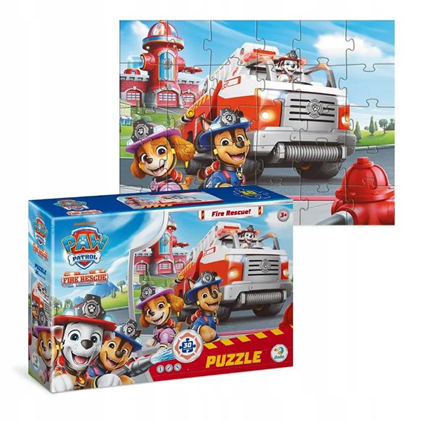 Puzzle DoDo Patrolne Šape Vatrogasci 30 djelova Puzzle DoDo Patrolne Šape Vatrogasci 30 djelova