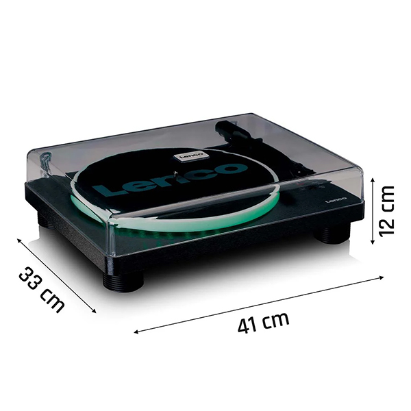 Gramofon Lenco LS-50LED USB (Black) with LED Lights
