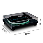 Gramofon Lenco LS-50LED USB (Black) with LED Lights