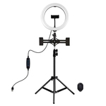 Stativ Puluz PKT3070B 1,1m RGBW LED ring 26cm Tripod 3xSmatrphone Stativ Puluz PKT3070B 1,1m RGBW LED ring 26cm Tripod 3xSmatrphone