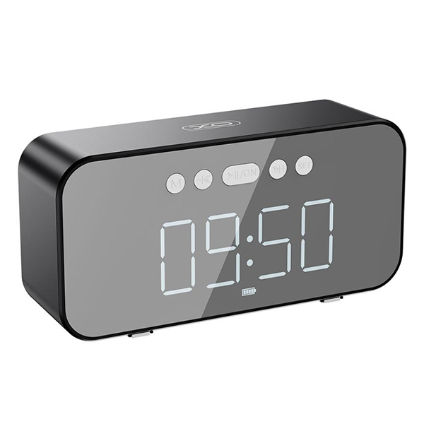 Zvučnik XO F41 Bluetooth crni sa digitalnim satom