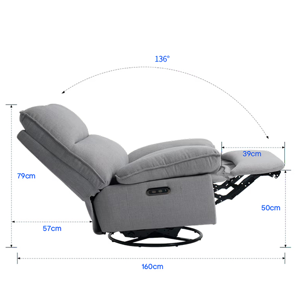 Fotelja podesiva Loctek FlexiSpot XR6 Electric Control (Gray)