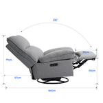 Fotelja podesiva Loctek FlexiSpot XR6 Electric Control (Gray)