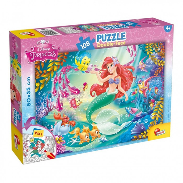 Puzzle Lisciani Složi i oboji 2u1 Mala sirena 108 kom. Puzzle Lisciani Složi i oboji 2u1 Mala sirena 108 kom.