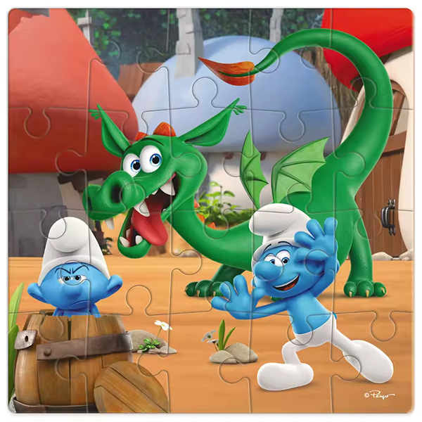 Puzzle DoDo Štrumpfovi - Žmurke sa zmajem - 20 komada