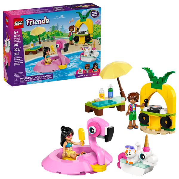 LEGO Friends Unicorn and Flamingo Pool Party (42658)