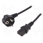 Naponski kabl za računar Digitus C13 10A 3x1mm 2,5m (AK-440100-025-S)