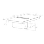 Ugradna ploča TurboAir Impulso BL/A/83 sa integrisanim aspiratorom Ugradna ploča TurboAir Impulso BL/A/83 sa integrisanim aspiratorom