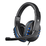Slušalice Defender Technology Warhead G-160, black+blue, kabl 2.5m