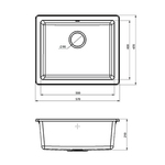 Sudopera Metalac X Quadro U50 570x470 Crna