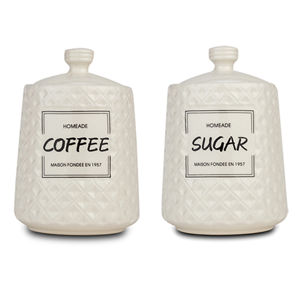 Set porcelanskih posuda za šećer i kafu Nava 