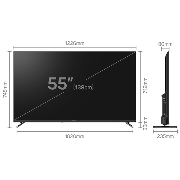 TV LED Tesla 55E655BUW 4K Smart WebOS