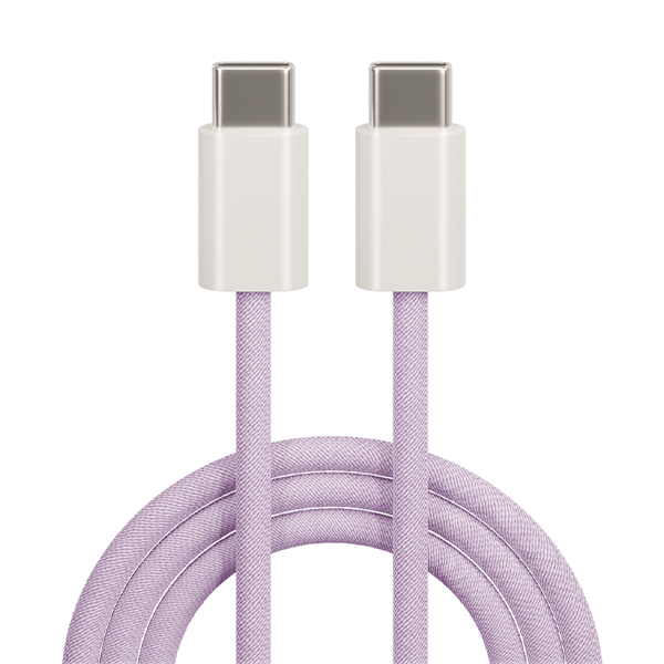 Kabl Maxlife MXUC-06 cable USB-C/USB-C 1,0m 20W purple nylon OEM0101128