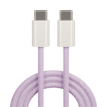 Kabl Maxlife MXUC-06 cable USB-C/USB-C 1,0m 20W purple nylon OEM0101128