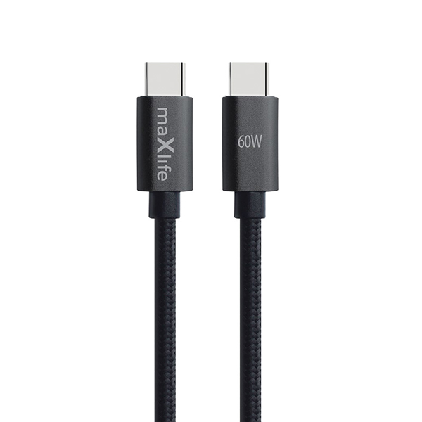 Kabl Maxlife MXUC-12 cable USB-C/USB-C 2,0m 60W black OEM0101469
