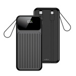 Power bank Maxlife MXPB-06 PD QC 22,5W 10000mAh with built-in cables black OEM102926