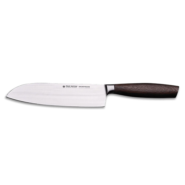 Nož Santoku Zepter KSW-016 SMOKED OAK drška od dimljenog hrastovog drveta 21cm/