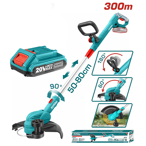 SET 2u1 Total trimer za travu TGTLI20328+Baterija TFBLI2001