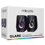 Zvučnici Mikado MD-S23 GLARE 2.0 2x3W RGB USB