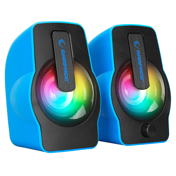 Zvučnici Rampage RMS-G7 FALSETTO 2.0 6W RGB USB blue (30258)
