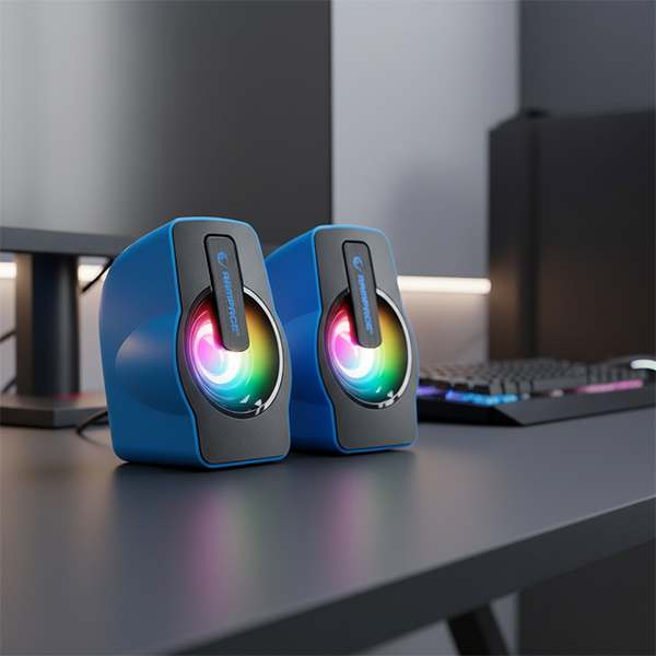 Zvučnici Rampage RMS-G7 FALSETTO 2.0 6W RGB USB blue (30258)