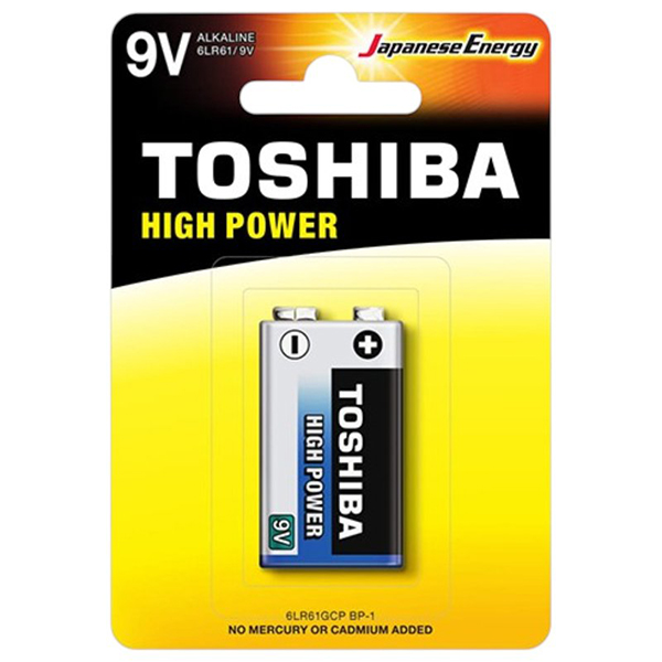 Baterija alkalna Toshiba High Power 9V 6LR61GCP BP-1 1/1