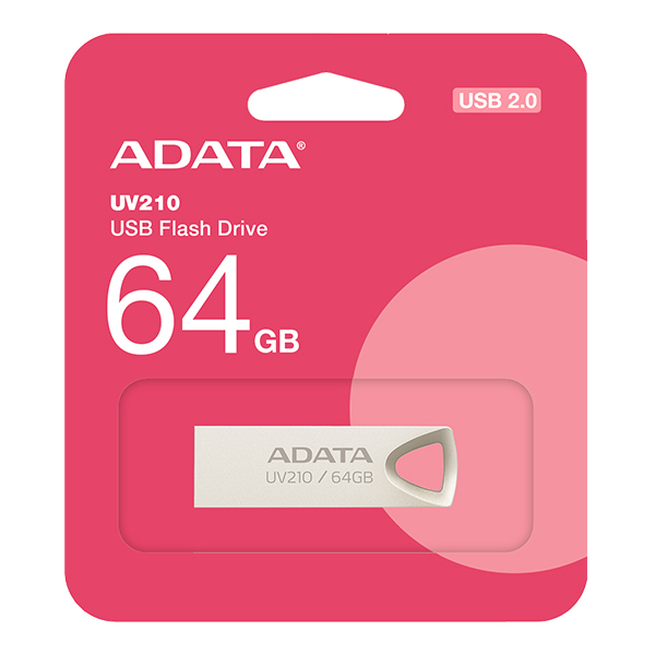 USB Adata UV210 64GB 2.0 Gold AUV210-64G-RGD