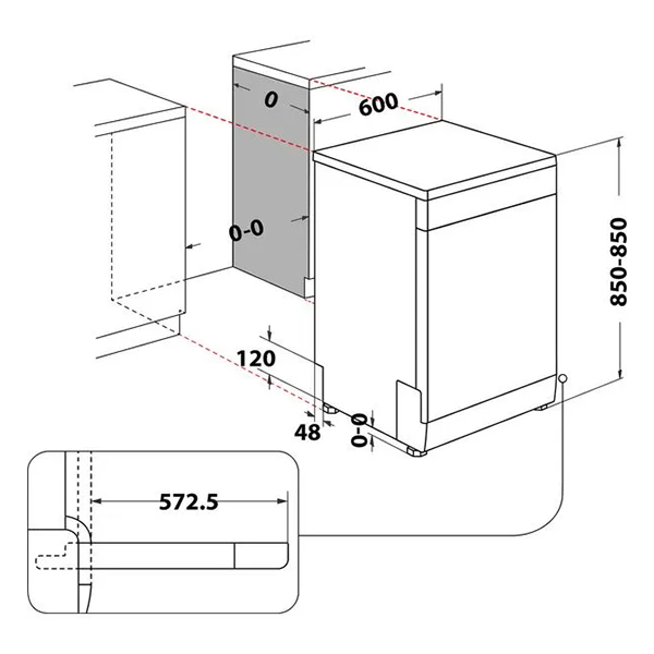 Mašina za pranje posuđa Hotpoint Ariston H2F HL626 X Mašina za pranje posuđa Hotpoint Ariston H2F HL626 X