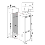 Ugradni kombinovani hladnjak Hotpoint Ariston HAC18D041A1