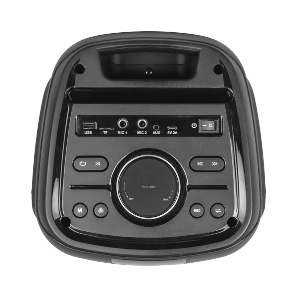 Zvučnik Mikado MD-79KP 30W RGB Black 1UHF UV Microphone USB / BT / TF / TWS / AUX 2 Mic Input USB Tip-C