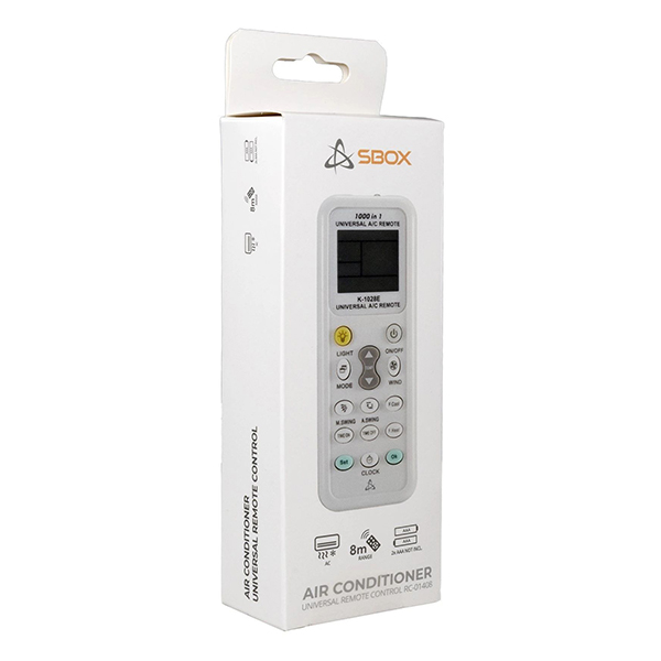 Daljinski upravljač univerzalni SBOX RC-01408 za klima uređaje