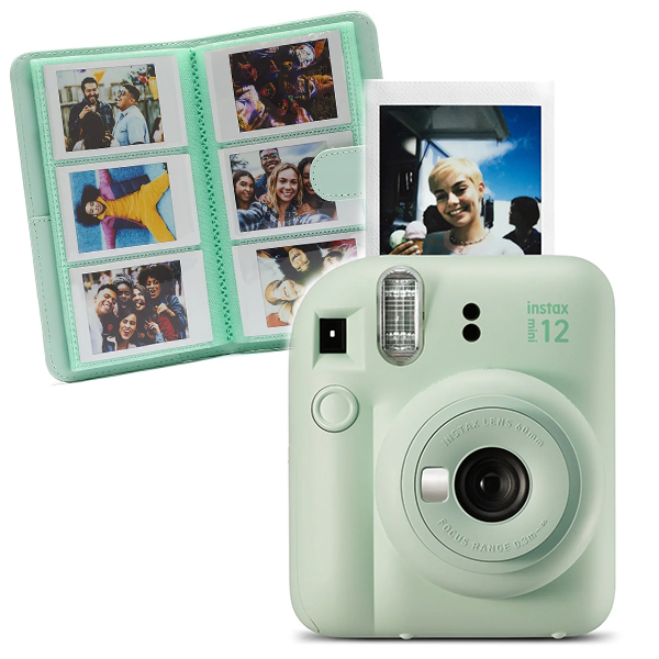 SET 2u1 Fujifilm foto aparat Instax Mini 12 + Foto album boje/