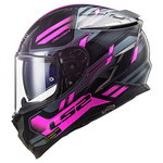 Kaciga LS2 FF327 Challenger Spin Titanium Fluo Pink XL (103275046XL)