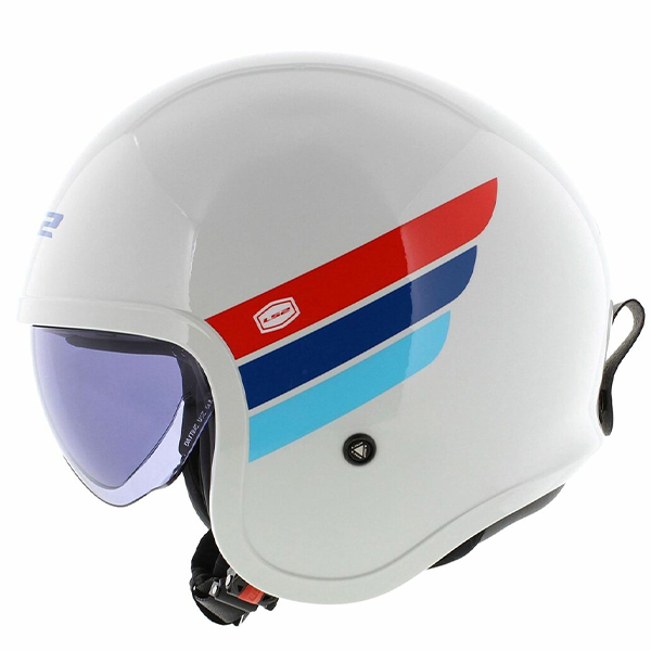 Kaciga LS2 OF599 Spitfire II Retro White Blue Red XL (365992102XL)