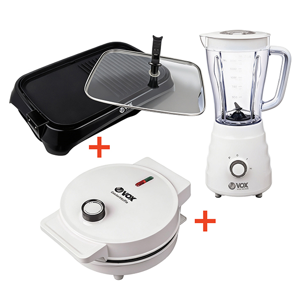 SET 3U1 VOX Električni grill + Blender + Aparat za vafle/