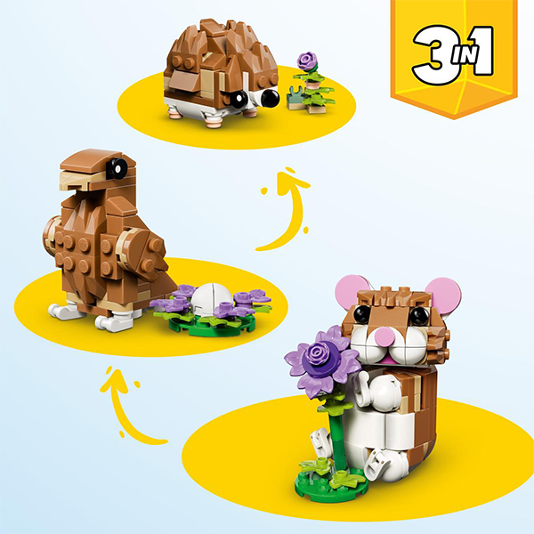 LEGO Creator 3in1 Cute Hamster with a Flower (31376)