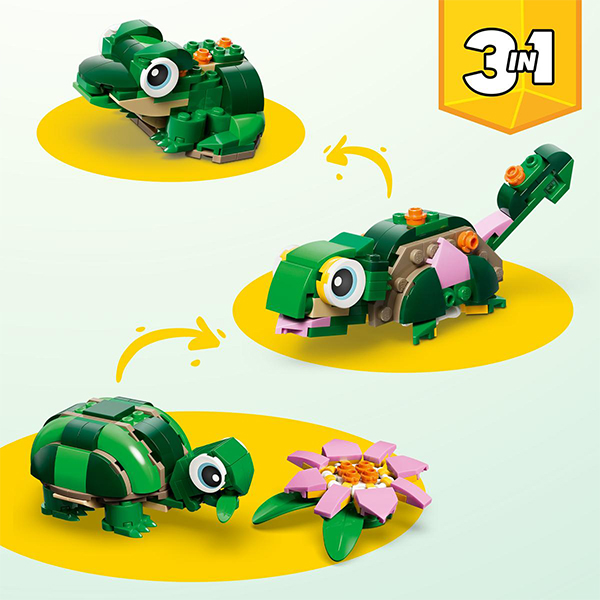 LEGO Creator 3in1 Turtle with a Water Lily Flower (31377)