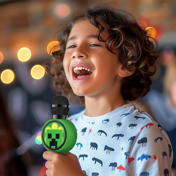 Mikrofon OTL Minecraft Creeper PopSing LED Karaoke (1249325)