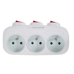 Razdjelnik trostruki Esperanza ELK307W 3GN White
