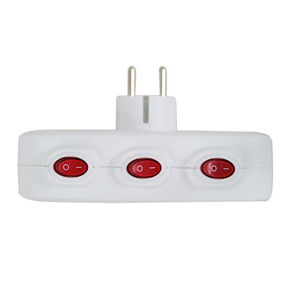 Razdjelnik trostruki Esperanza ELK307W 3GN White
