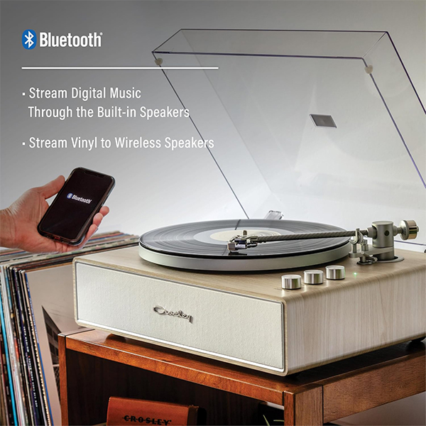 Gramofon Crosley Stave CR6046A-NASL4 Bluetooth (Natural)