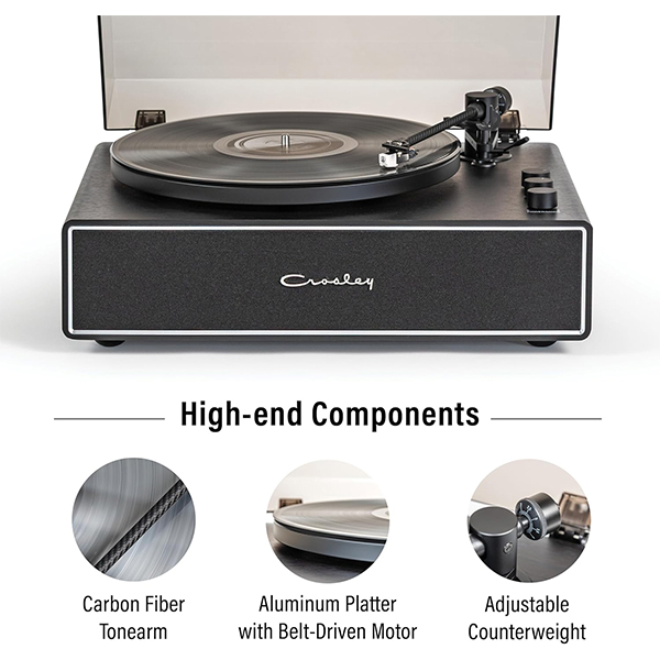 Gramofon Crosley Stave CR6046A-BKSL4 Bluetooth (Black)
