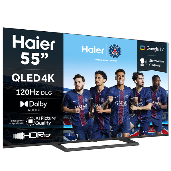 TV QLED Haier H55S80GUX 4K Smart GoogleTV