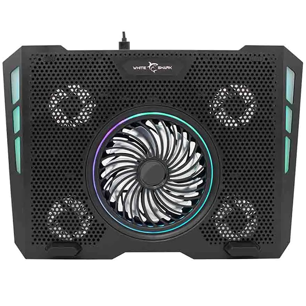 Kuler za laptop White Shark GCP-13 Aurora / 5 vent. RGB (AURORA-VP)