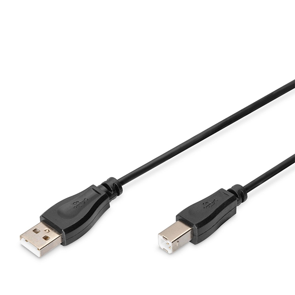 Kabl Digitus USB-A/USB-B M/M 1m USB 2.0 crni (AK-300102-018-S)